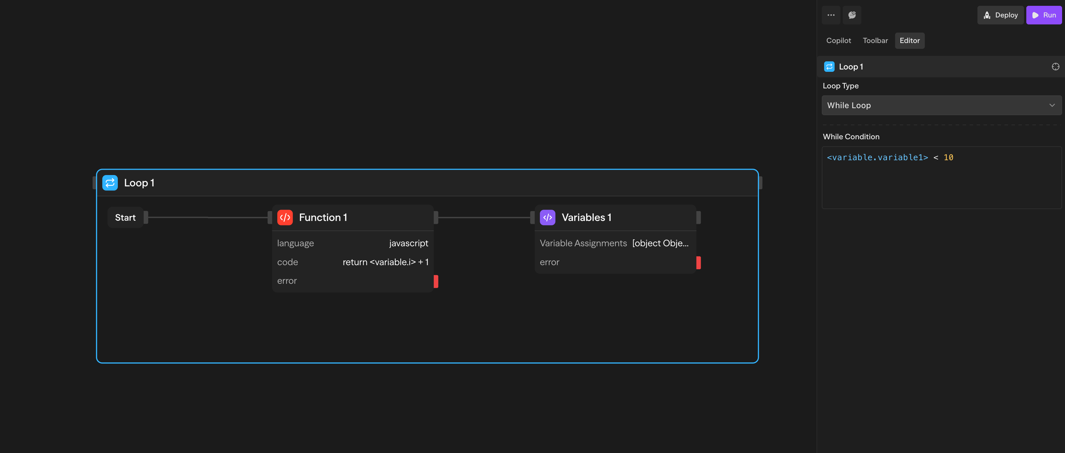 While Loop with condition