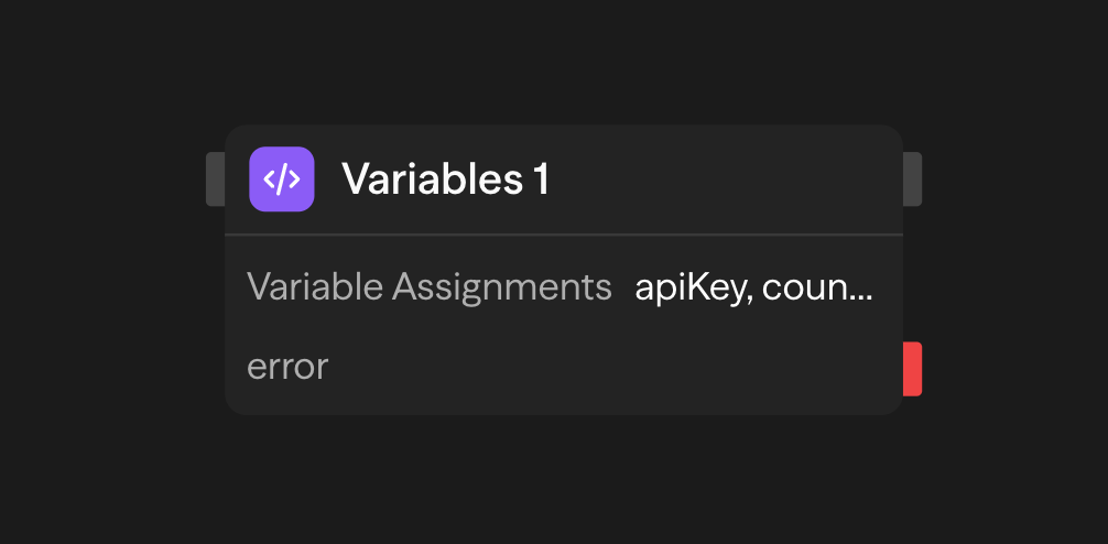 Variables Block